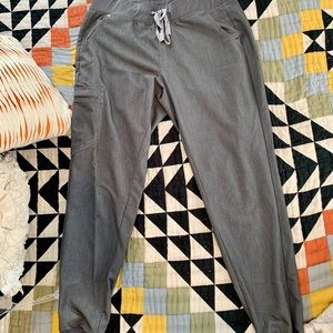 FIGS grey joggers and top size large